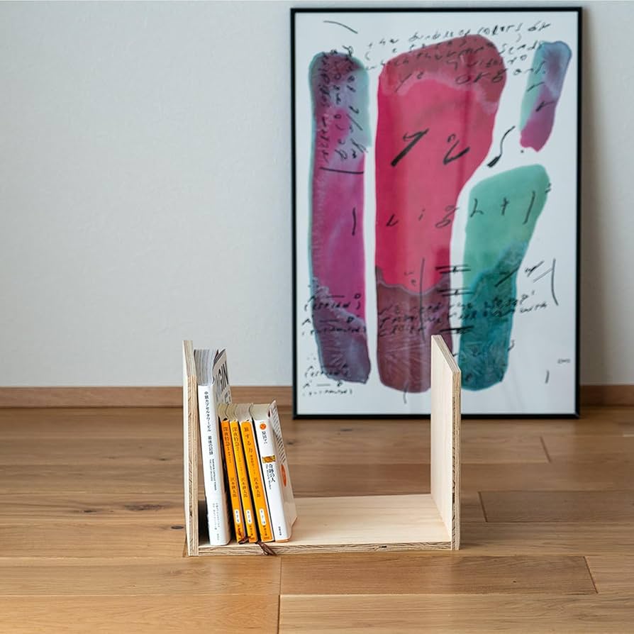 Amazon｜イエノLabo. あられ組み コの字シェルフ ナチュラル